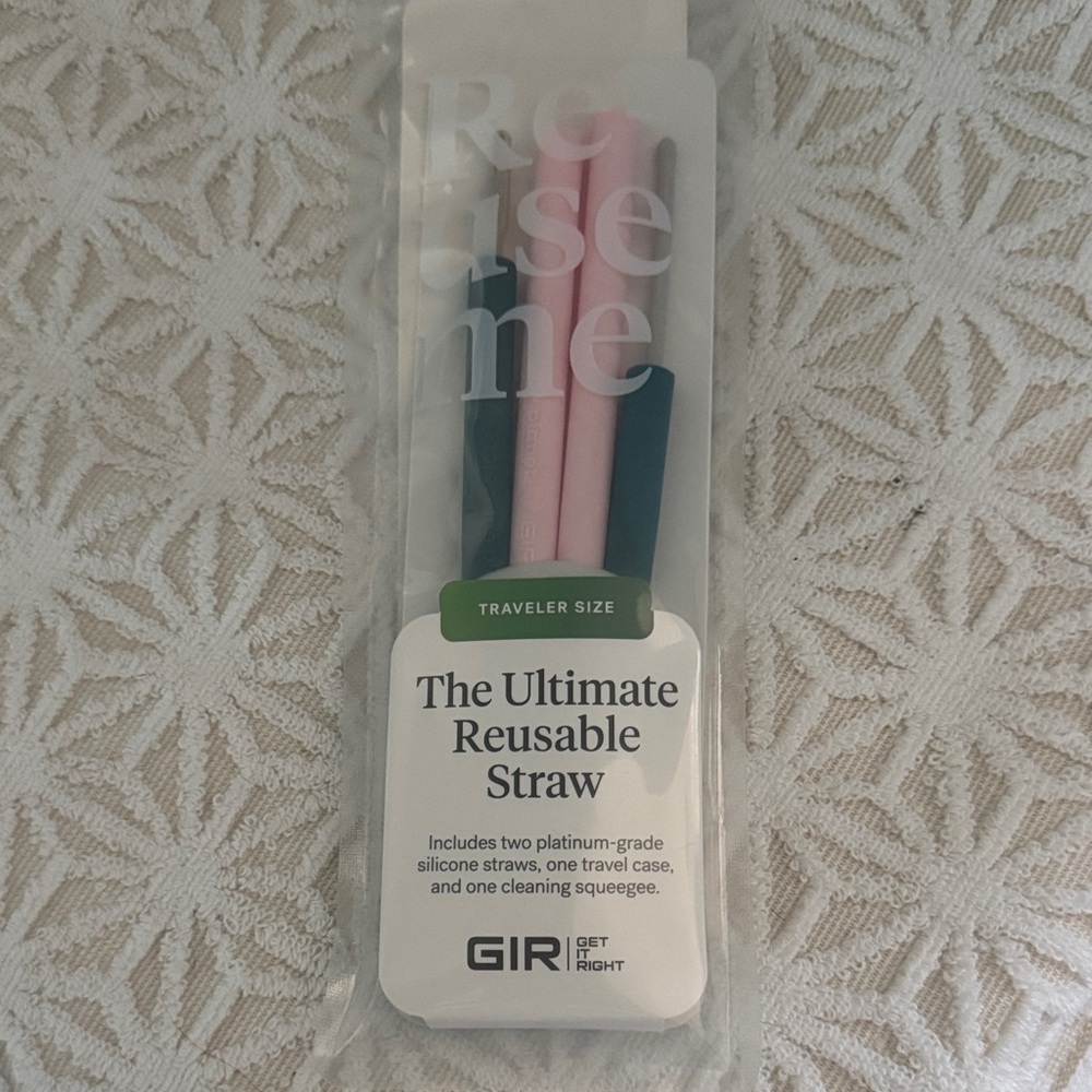 GIR The Ultimate Reusable Straw - Pink & Teal